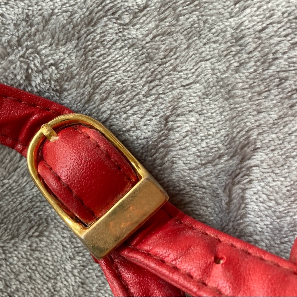 Red Leather Shoulder or Crossbody Bag | Unbranded - Picture 5 of 15